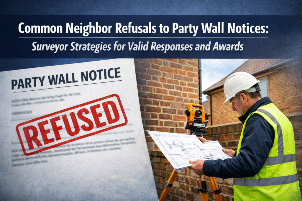 Common Neighbor Refusals to Party Wall Notices: Surveyor Strategies for Valid Responses and Awards