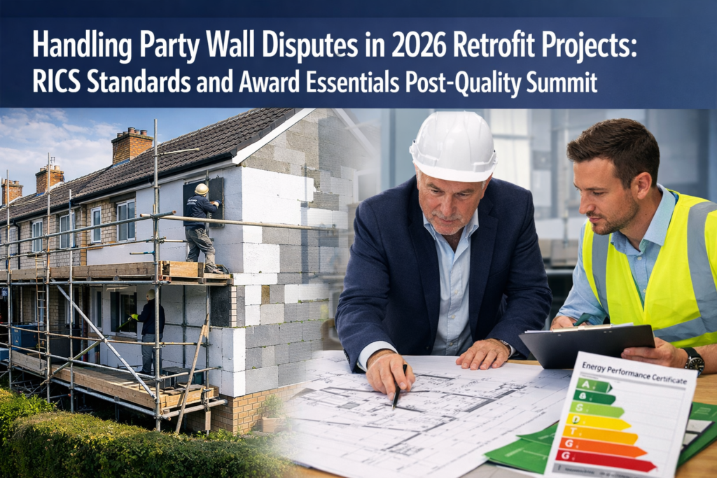 Handling Party Wall Disputes in 2026 Retrofit Projects: RICS Standards and Award Essentials Post-Quality Summit