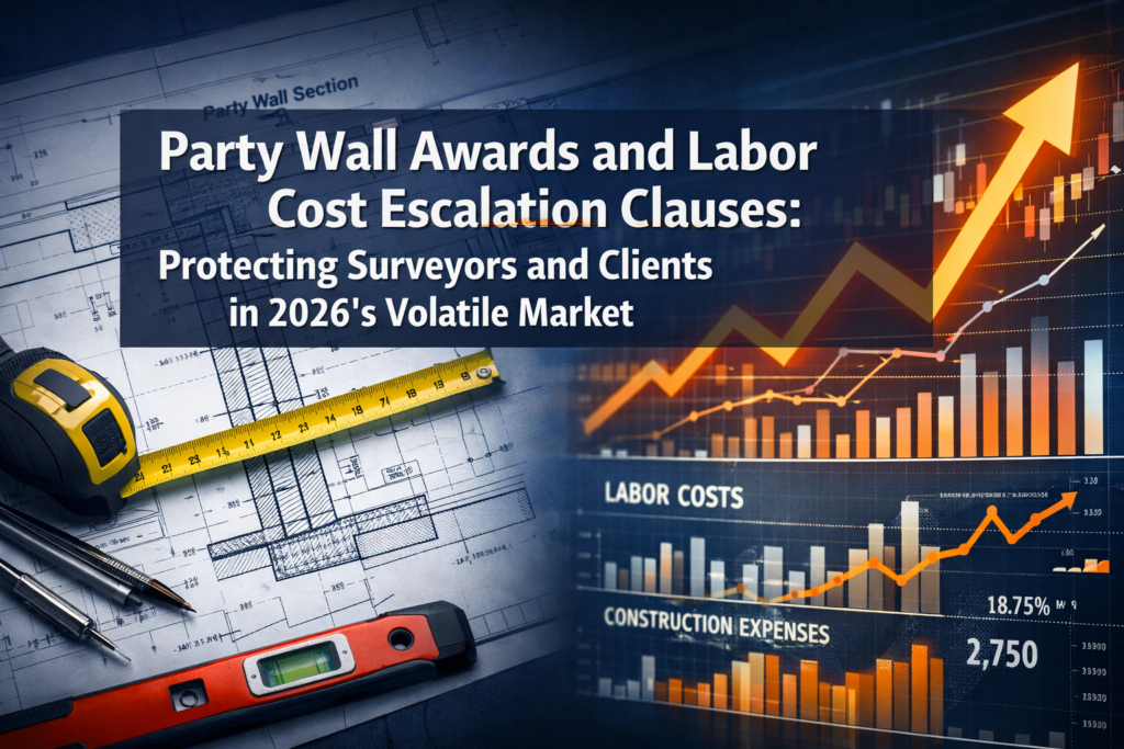 Party Wall Awards and Labor Cost Escalation Clauses: Protecting Surveyors and Clients in 2026's Volatile Market