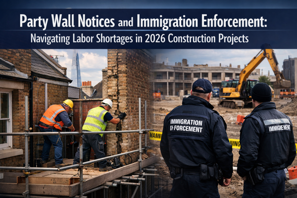 Party Wall Notices and Immigration Enforcement: Navigating Labor Shortages in 2026 Construction Projects