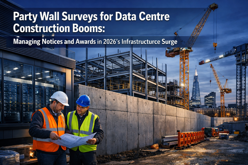 Party Wall Surveys for Data Centre Construction Booms: Managing Notices and Awards in 2026's Infrastructure Surge