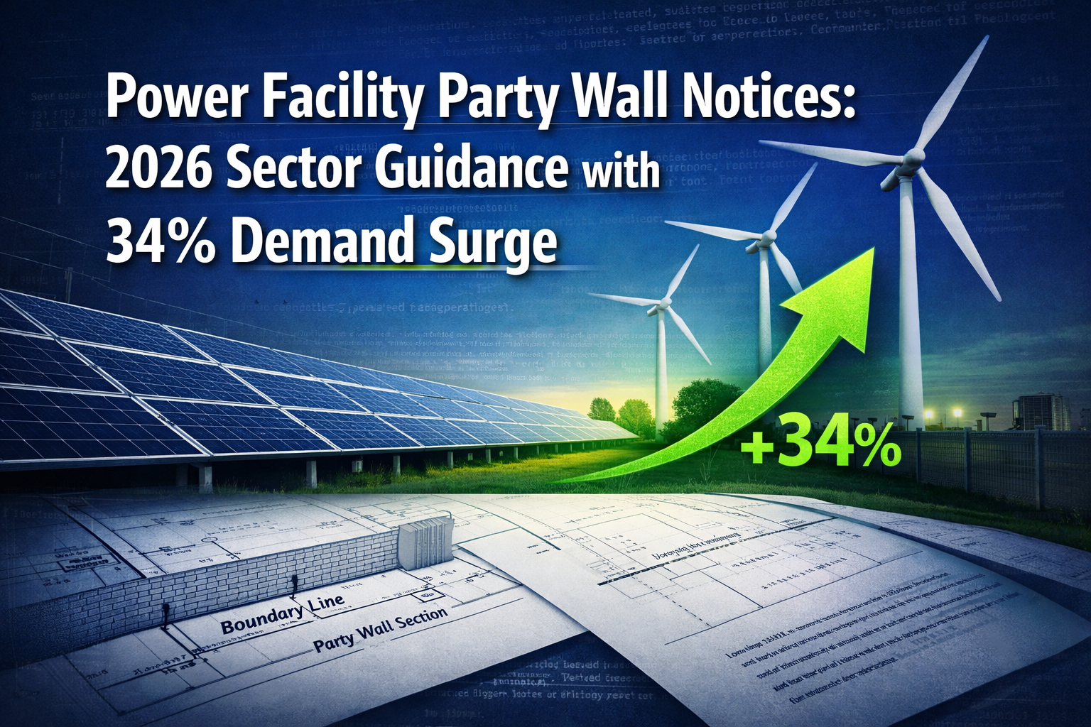 Power Facility Party Wall Notices: 2026 Sector Guidance with 34% Demand Surge