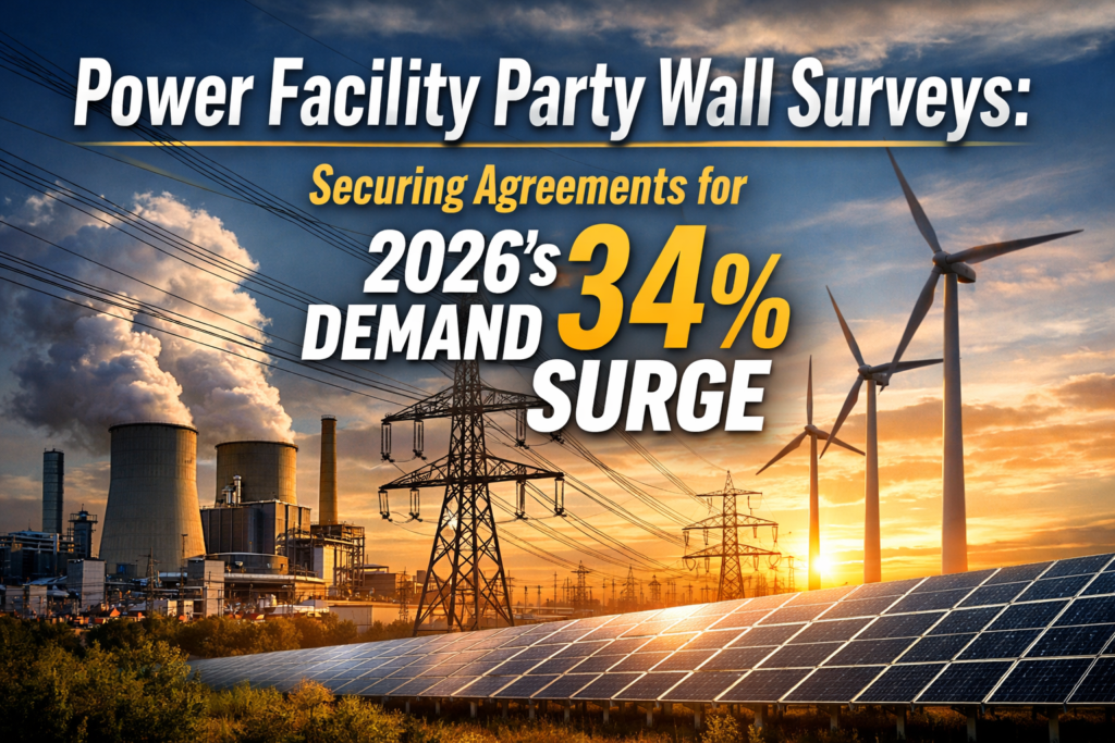 Power Facility Party Wall Surveys: Securing Agreements for 2026's 34% Demand Surge