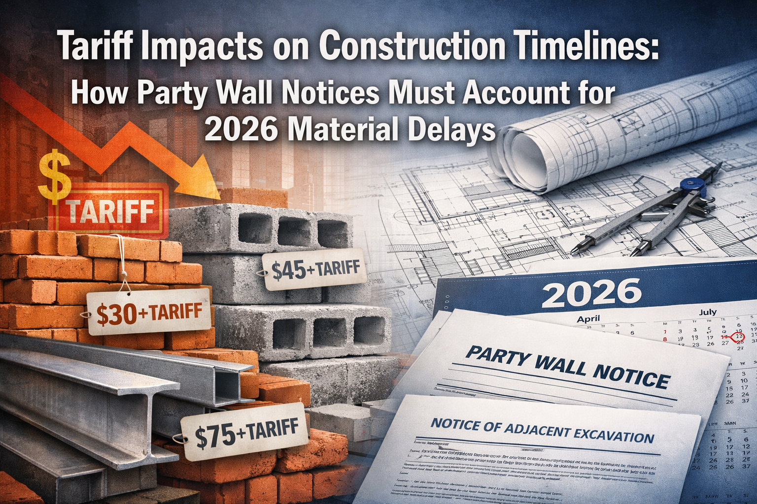 Tariff Impacts on Construction Timelines: How Party Wall Notices Must Account for 2026 Material Delays