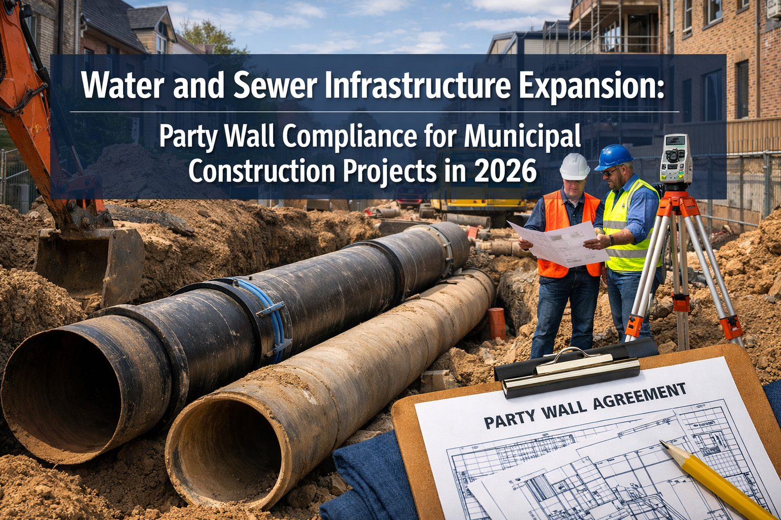 Water and Sewer Infrastructure Expansion: Party Wall Compliance for Municipal Construction Projects in 2026