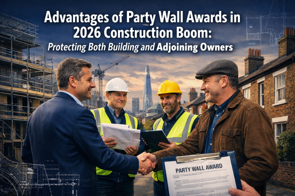 Advantages of Party Wall Awards in 2026 Construction Boom: Protecting Both Building and Adjoining Owners