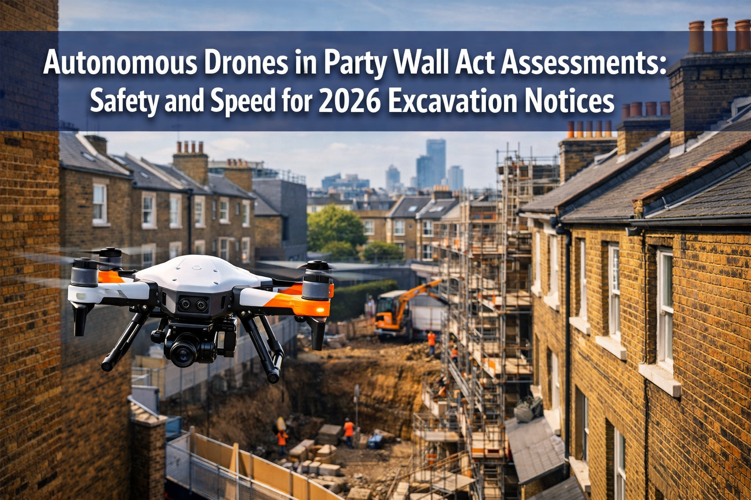 Autonomous Drones in Party Wall Act Assessments: Safety and Speed for 2026 Excavation Notices