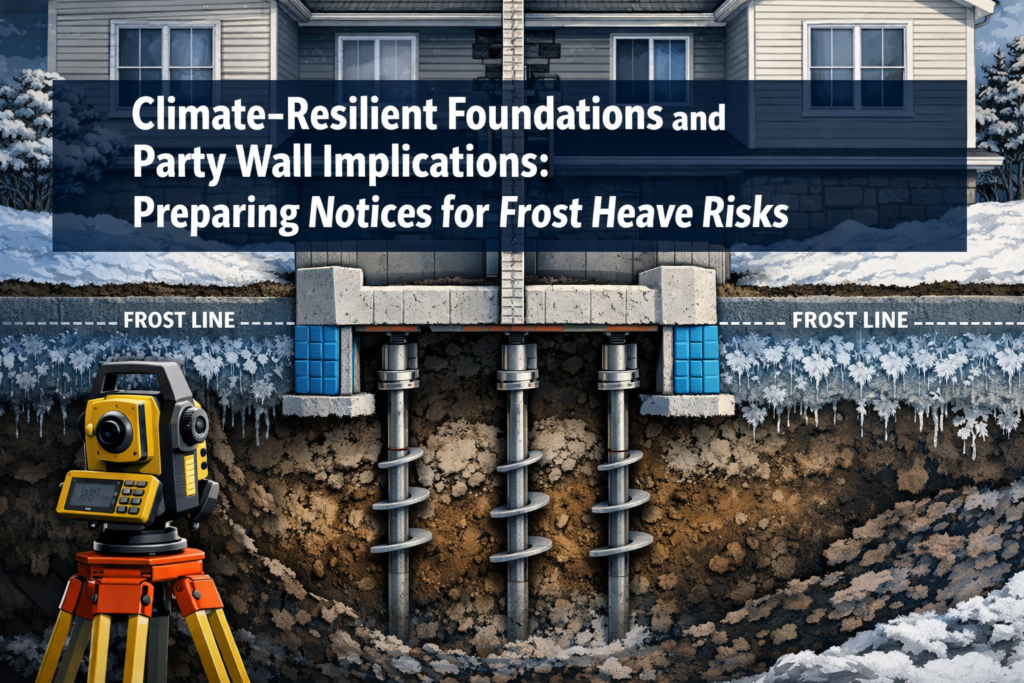 Climate-Resilient Foundations and Party Wall Implications: Preparing Notices for Frost Heave Risks
