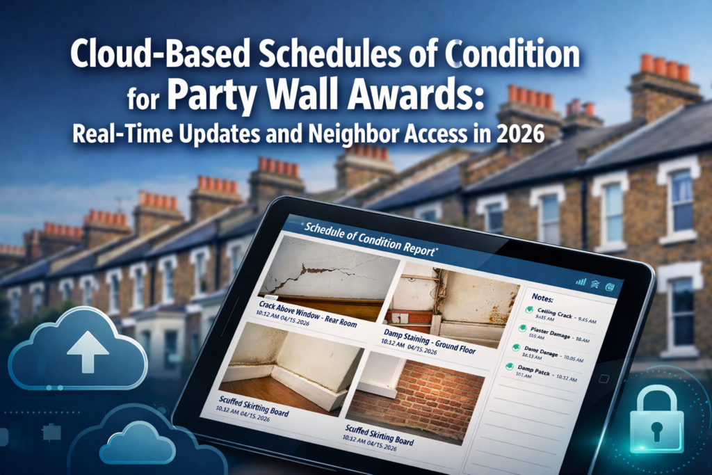Cloud-Based Schedules of Condition for Party Wall Awards: Real-Time Updates and Neighbor Access in 2026
