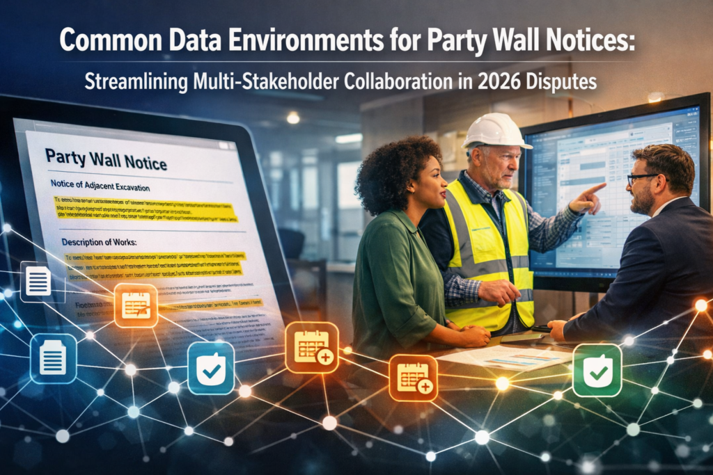 Common Data Environments for Party Wall Notices: Streamlining Multi-Stakeholder Collaboration in 2026 Disputes