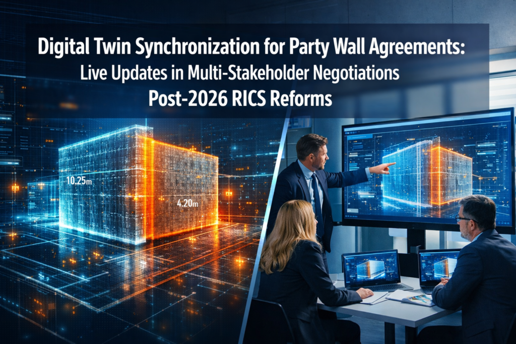 Digital Twin Synchronization for Party Wall Agreements: Live Updates in Multi-Stakeholder Negotiations Post-2026 RICS Reforms