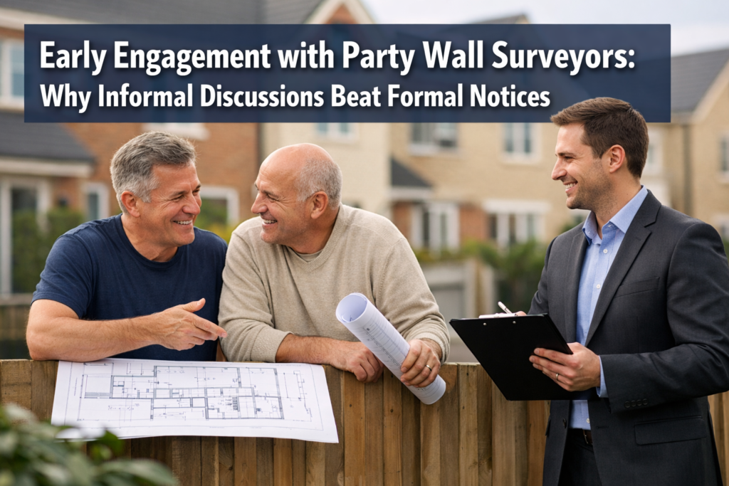 Early Engagement with Party Wall Surveyors: Why Informal Discussions Beat Formal Notices
