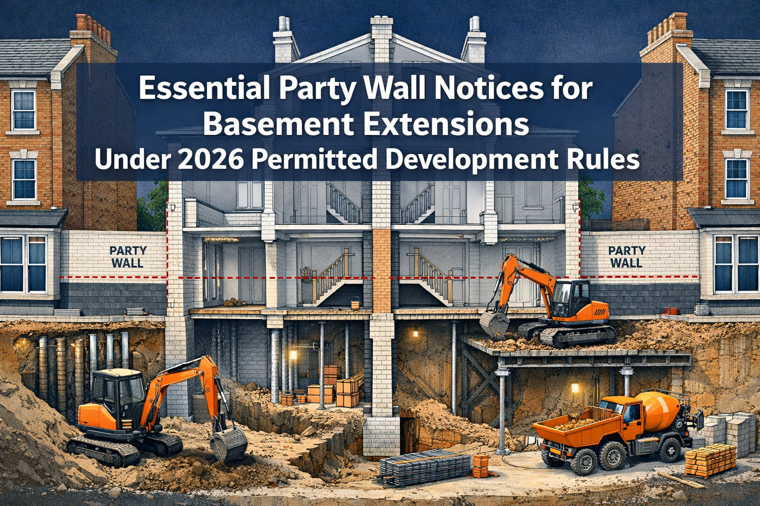 Essential Party Wall Notices for Basement Extensions Under 2026 Permitted Development Rules