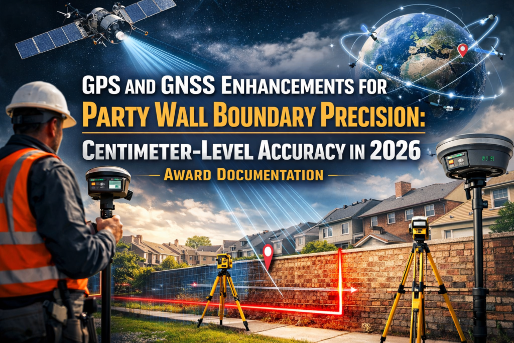 GPS and GNSS Enhancements for Party Wall Boundary Precision: Centimeter-Level Accuracy in 2026 Award Documentation
