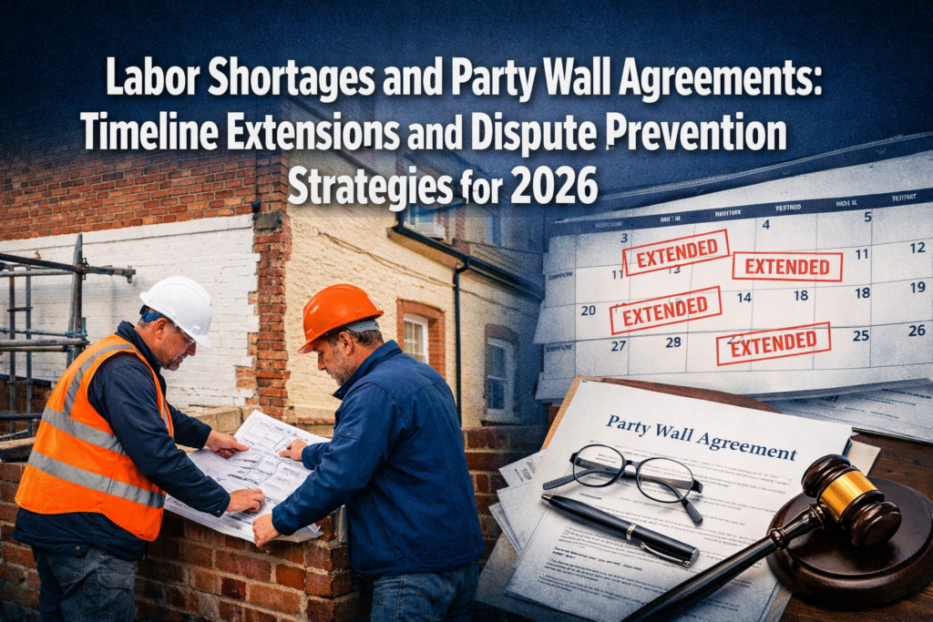 Labor Shortages and Party Wall Agreements: Timeline Extensions and Dispute Prevention Strategies for 2026