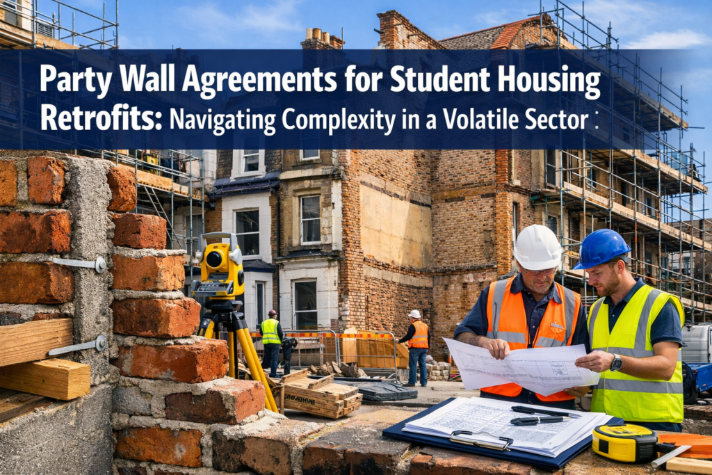 Party Wall Agreements for Student Housing Retrofits: Navigating Complexity in a Volatile Sector