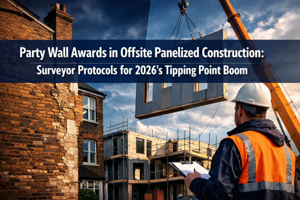 Party Wall Awards in Offsite Panelized Construction: Surveyor Protocols for 2026's Tipping Point Boom