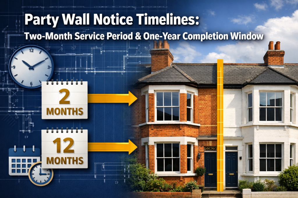 Party Wall Notice Timelines: The Two-Month Service Period and One-Year Completion Window Explained