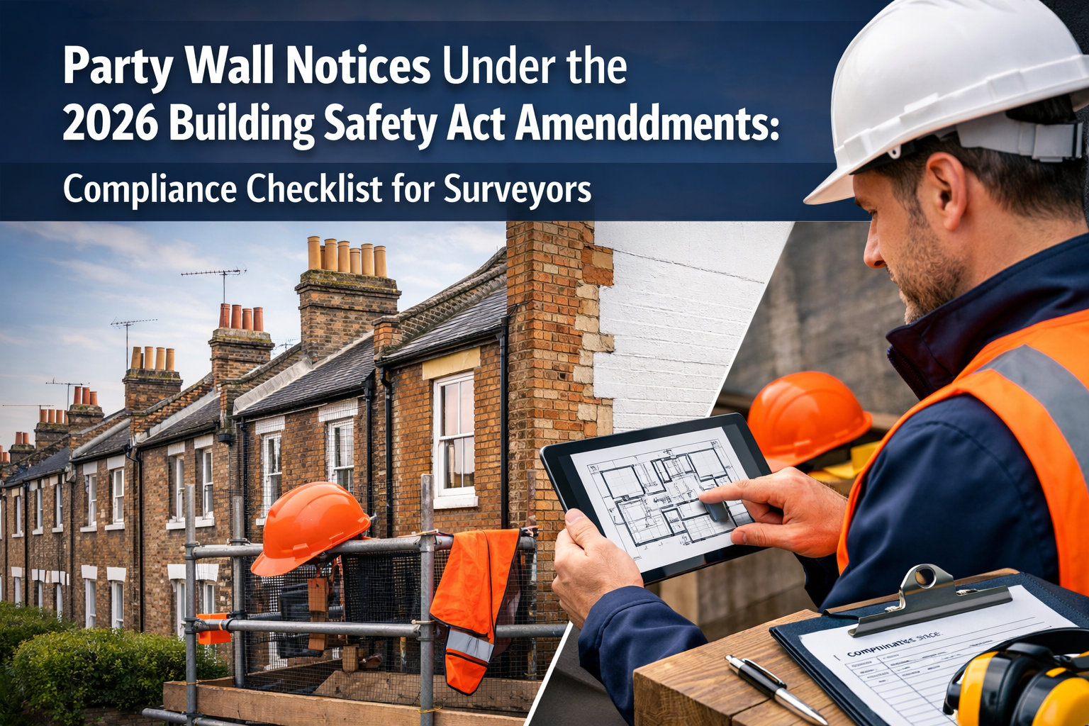 Party Wall Notices Under the 2026 Building Safety Act Amendments: Compliance Checklist for Surveyors