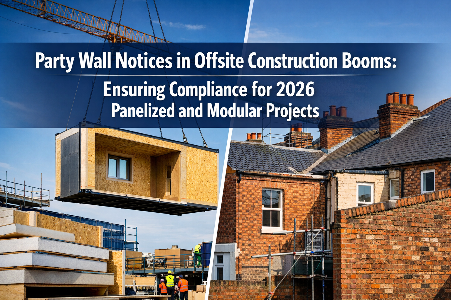 Party Wall Notices in Offsite Construction Booms: Ensuring Compliance for 2026 Panelized and Modular Projects