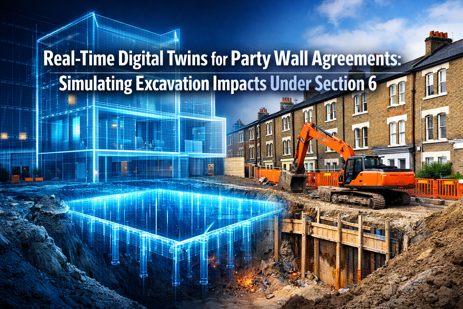 Real-Time Digital Twins for Party Wall Agreements: Simulating Excavation Impacts Under Section 6