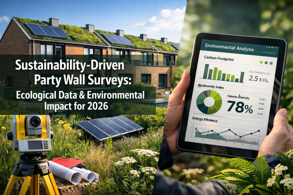 Sustainability-Driven Party Wall Surveys: Capturing Ecological Data and Environmental Impact Forecasting for 2026 Developments
