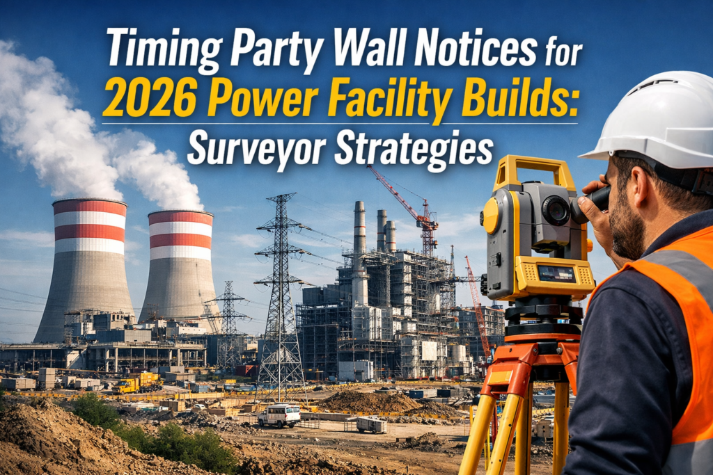 Timing Party Wall Notices for 2026 Power Facility Builds: Surveyor Strategies