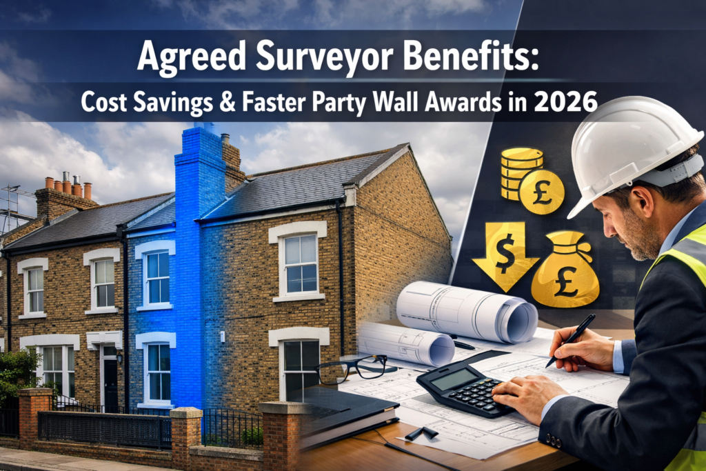 Advantages of Using an Agreed Surveyor for Party Wall Awards: Cost Savings and Faster Resolutions in 2026