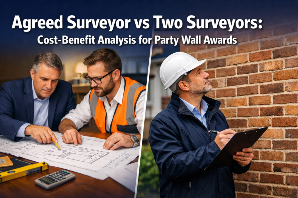 Agreed Surveyor vs Two Surveyors: Cost-Benefit Analysis for Party Wall Awards