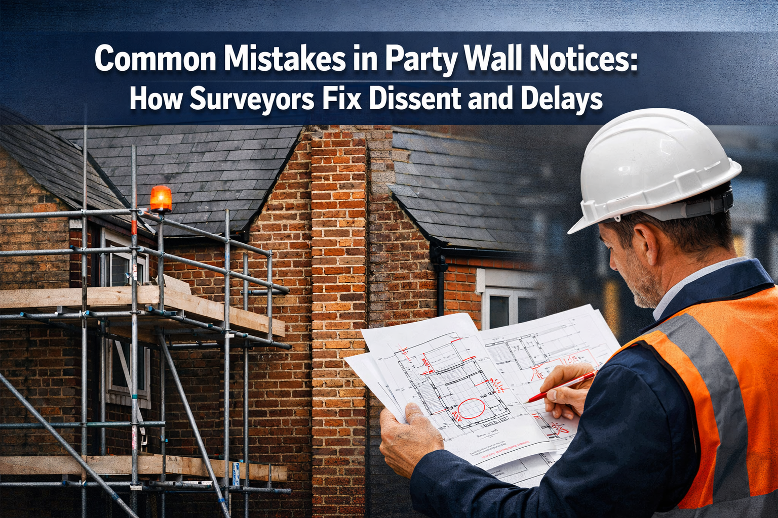 Common Mistakes in Party Wall Notices: How Surveyors Fix Dissent and Delays