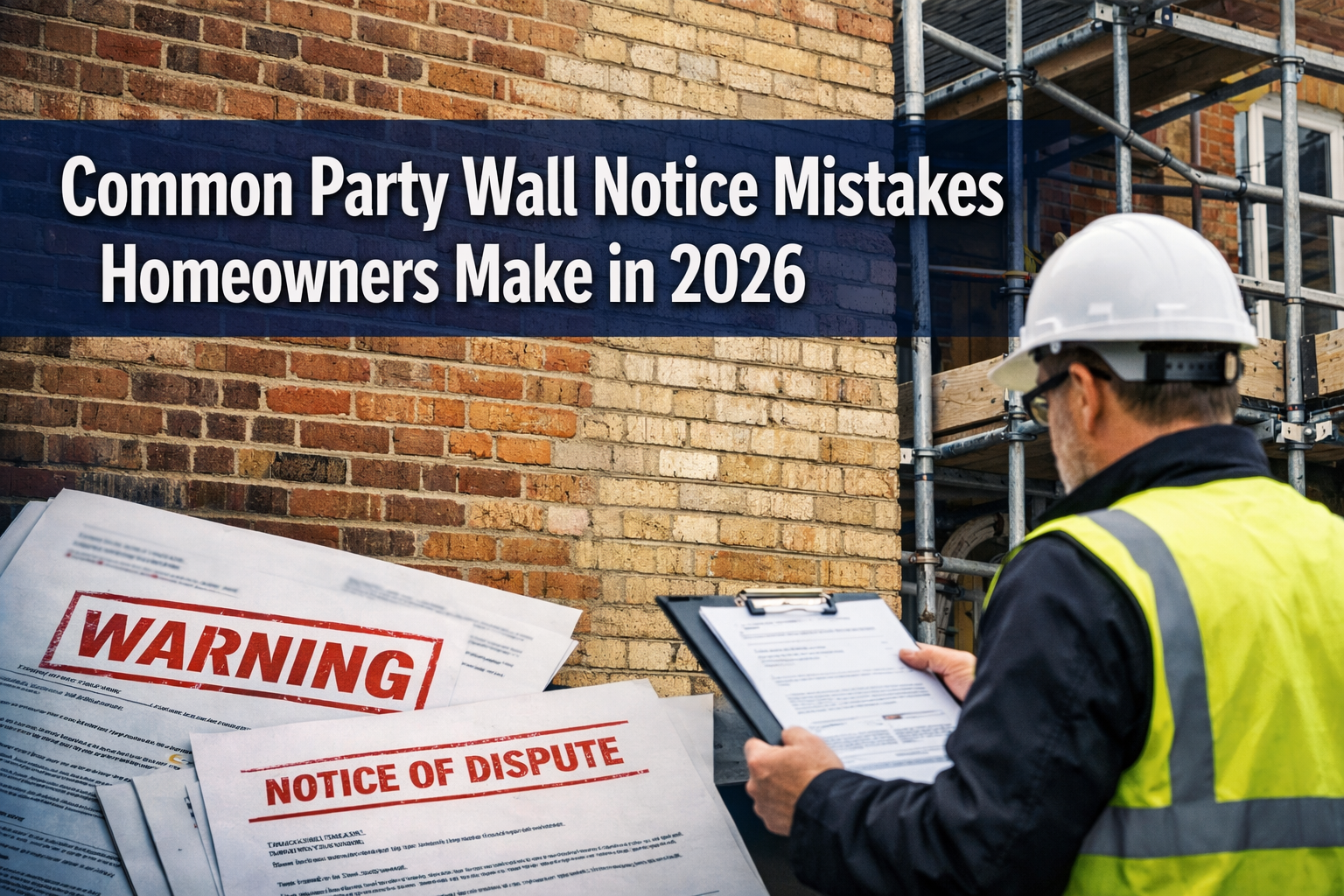 Common Party Wall Notice Mistakes Homeowners Make in 2026: Fixes and Surveyor Validation Checklists