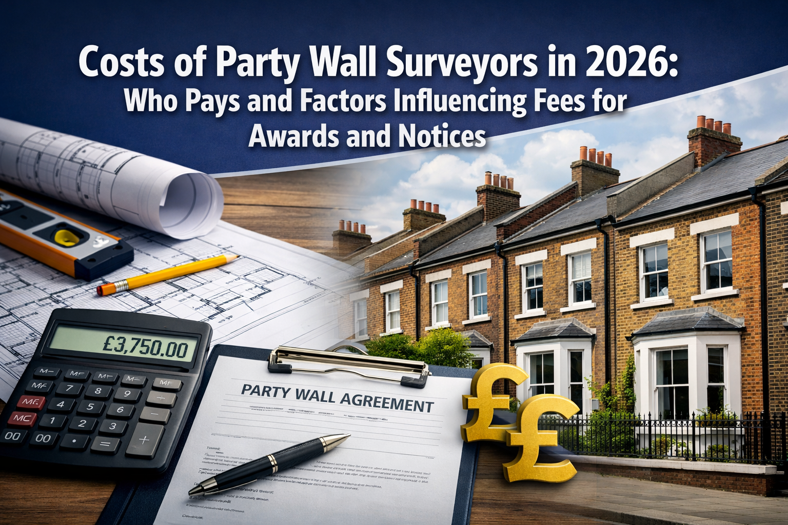 Costs of Party Wall Surveyors in 2026: Who Pays and Factors Influencing Fees for Awards and Notices