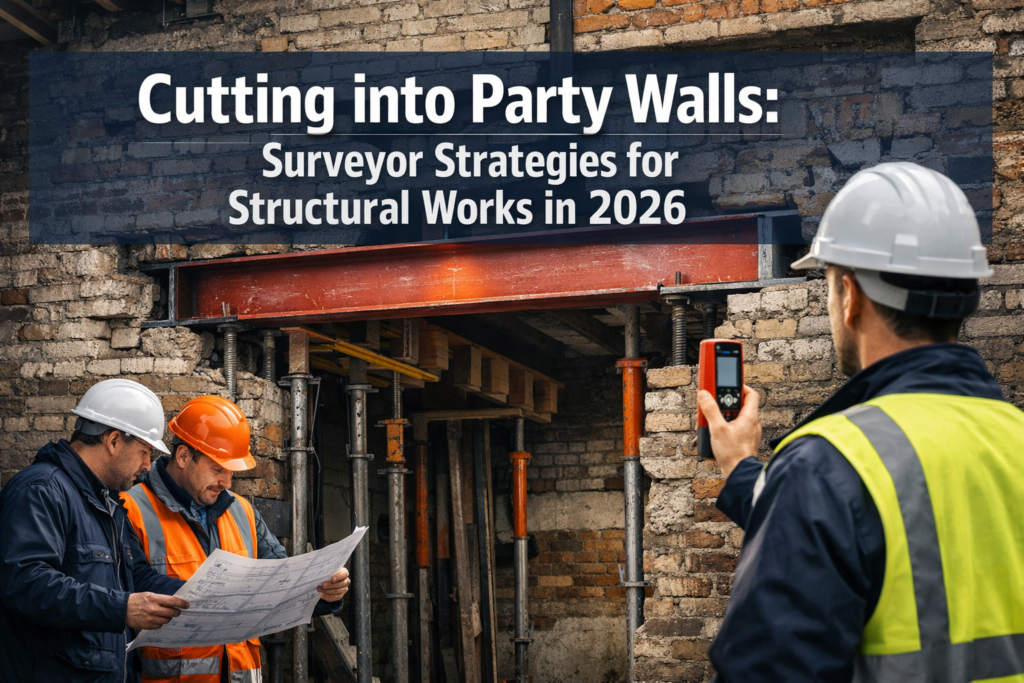 Cutting into Party Walls: Surveyor Strategies for Structural Works in 2026