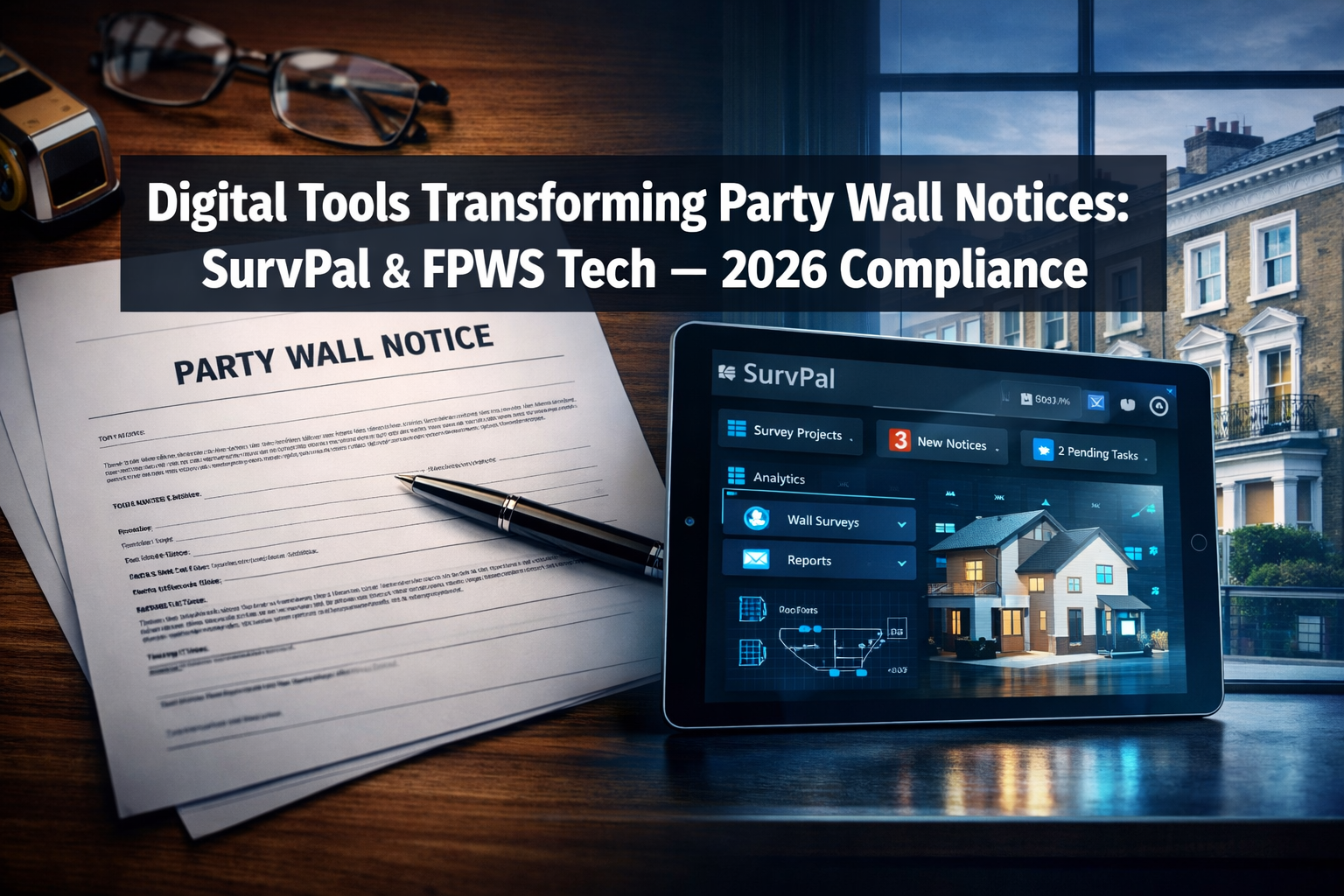 Digital Tools Transforming Party Wall Notices: SurvPal and FPWS Tech for 2026 Compliance