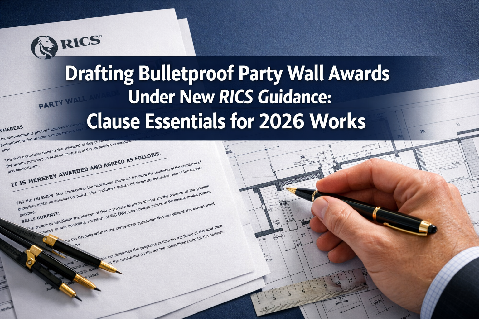 Drafting Bulletproof Party Wall Awards Under New RICS Guidance: Clause Essentials for 2026 Works