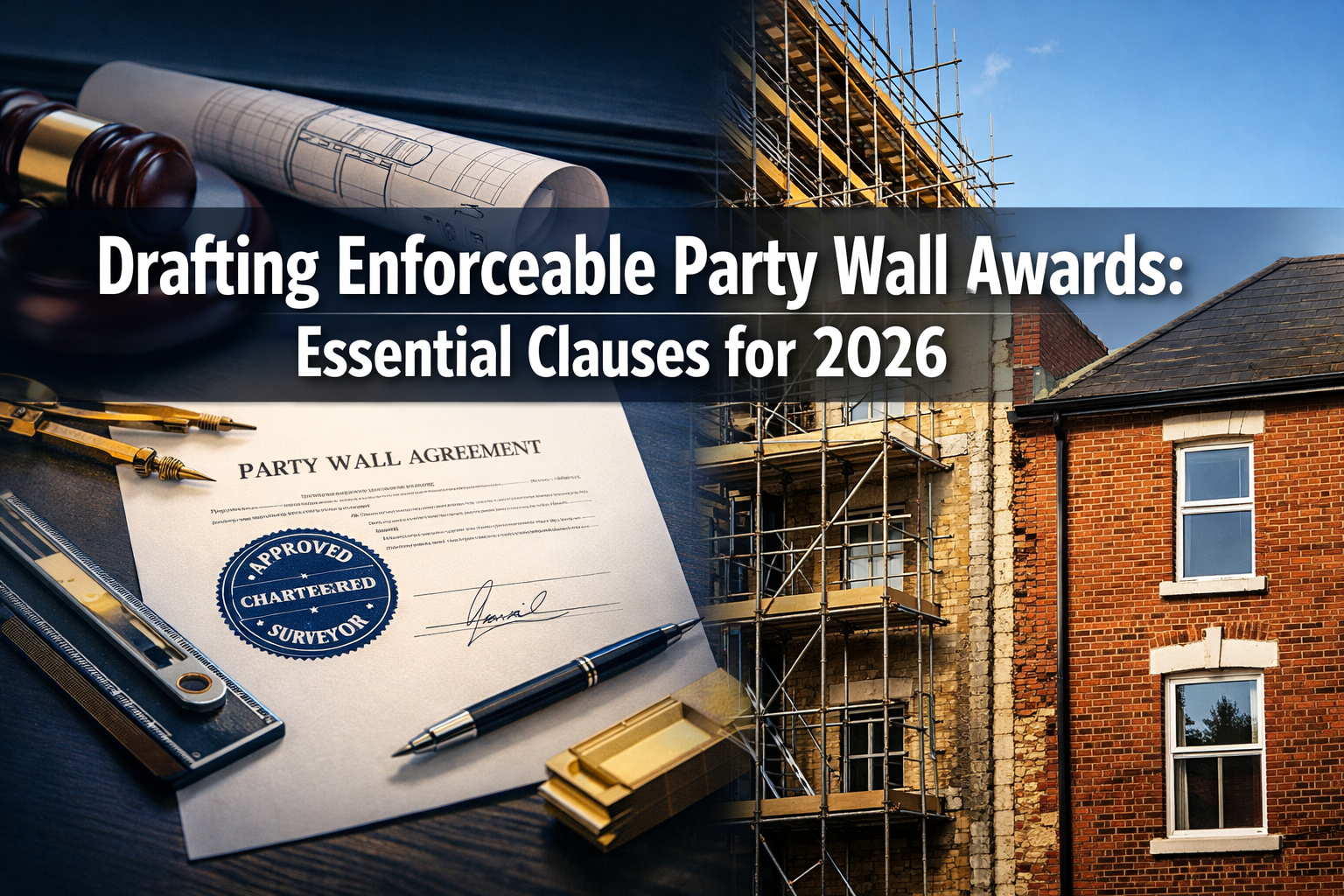 Drafting Enforceable Party Wall Awards: Essential Clauses for 2026 Building Works and Safeguards