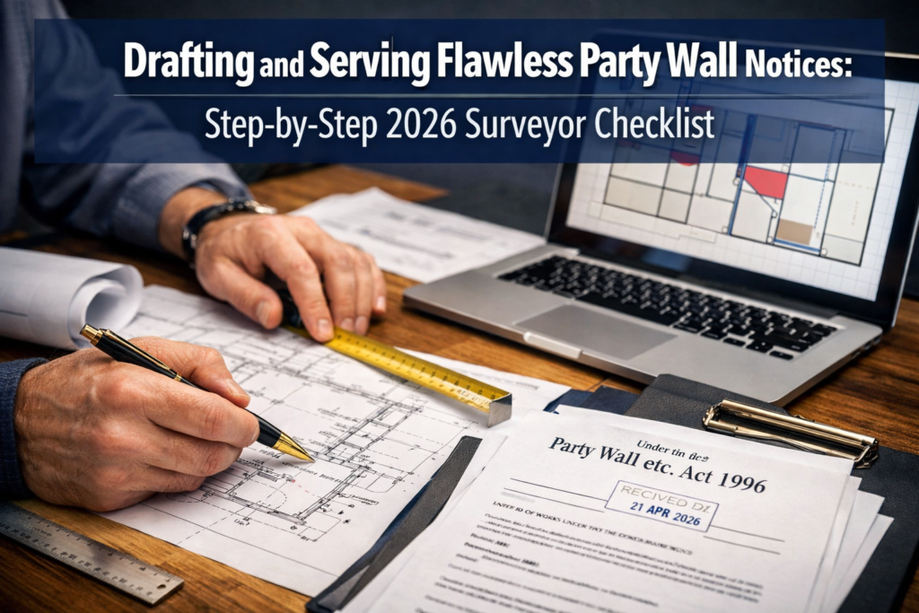 Drafting and Serving Flawless Party Wall Notices: Step-by-Step 2026 Surveyor Checklist