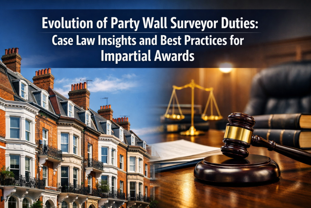 Evolution of Party Wall Surveyor Duties: Case Law Insights and Best Practices for Impartial Awards