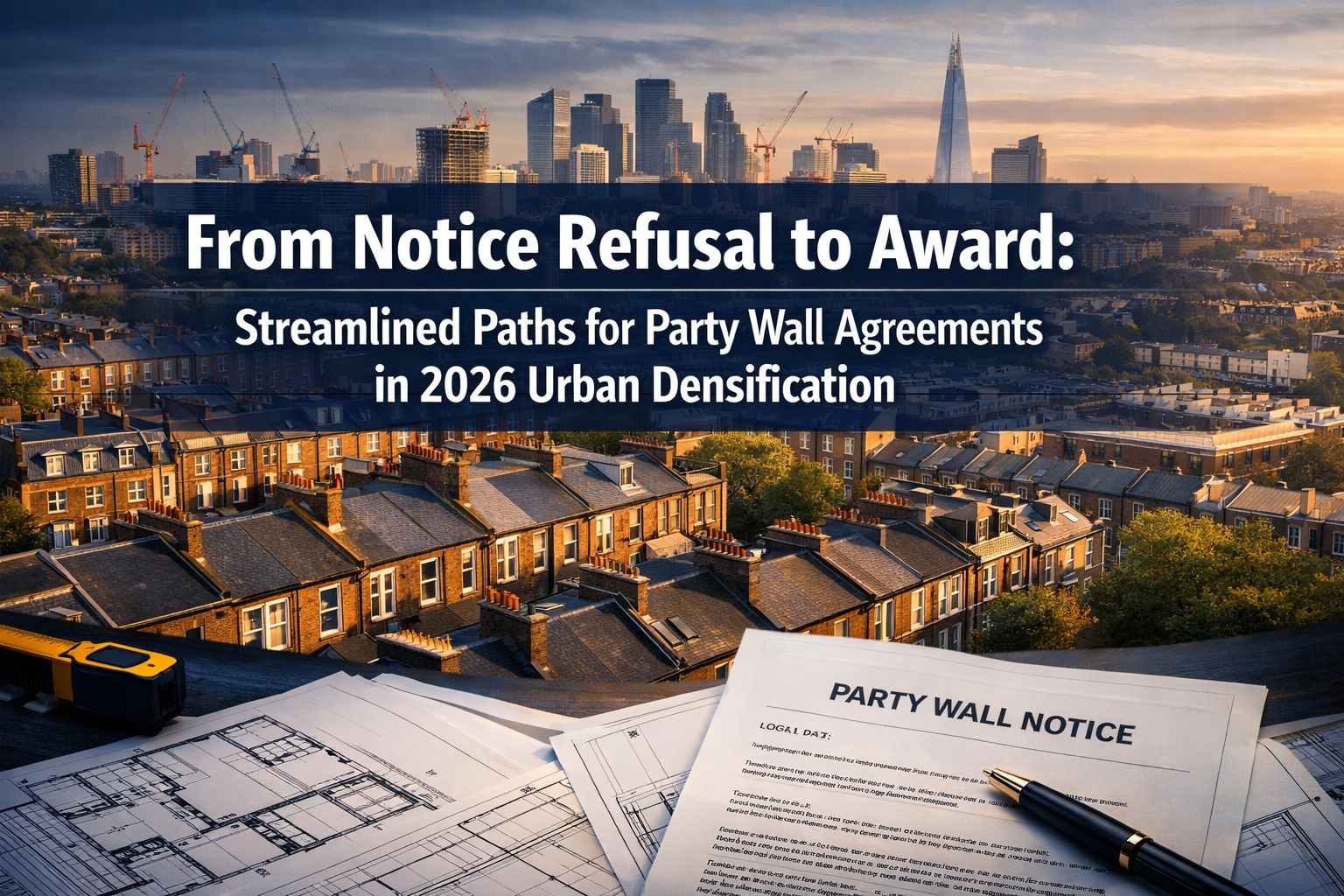 From Notice Refusal to Award: Streamlined Paths for Party Wall Agreements in 2026 Urban Densification