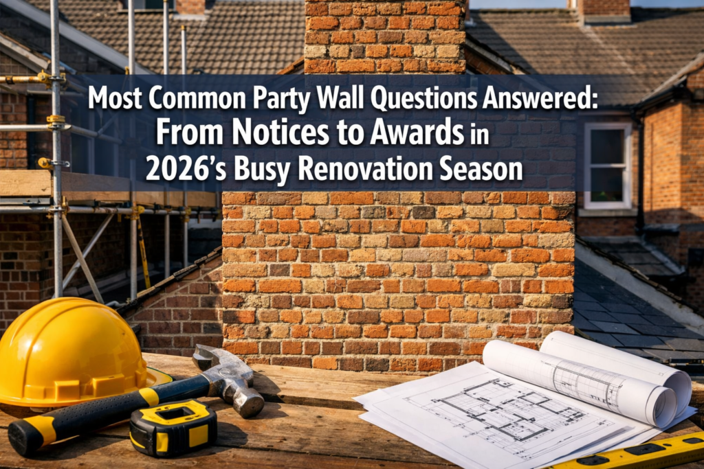 Most Common Party Wall Questions Answered: From Notices to Awards in 2026's Busy Renovation Season