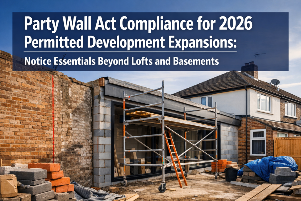 Party Wall Act Compliance for 2026 Permitted Development Expansions: Notice Essentials Beyond Lofts and Basements