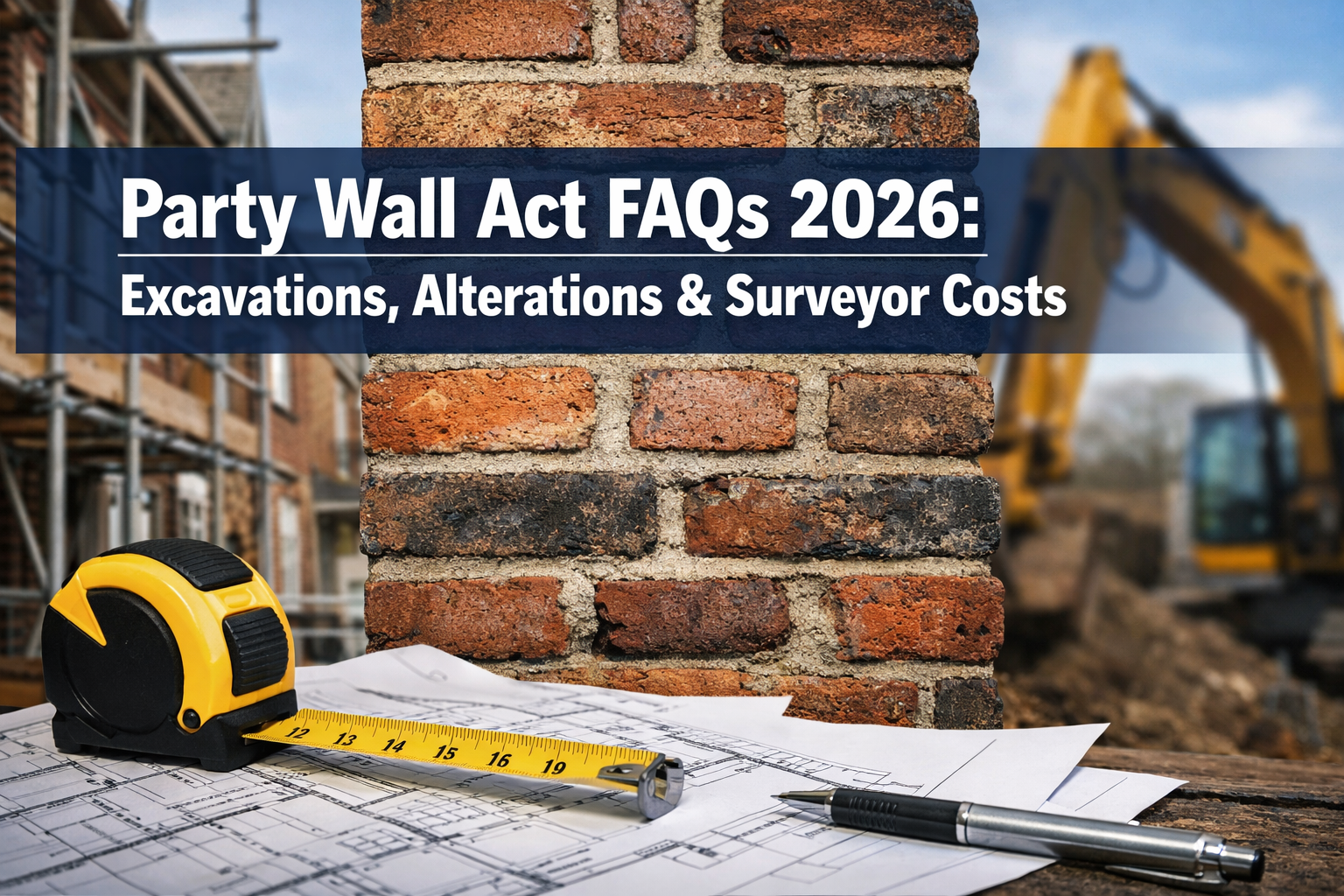 Party Wall Act FAQs for 2026: Excavations, Alterations, and Surveyor Costs Answered