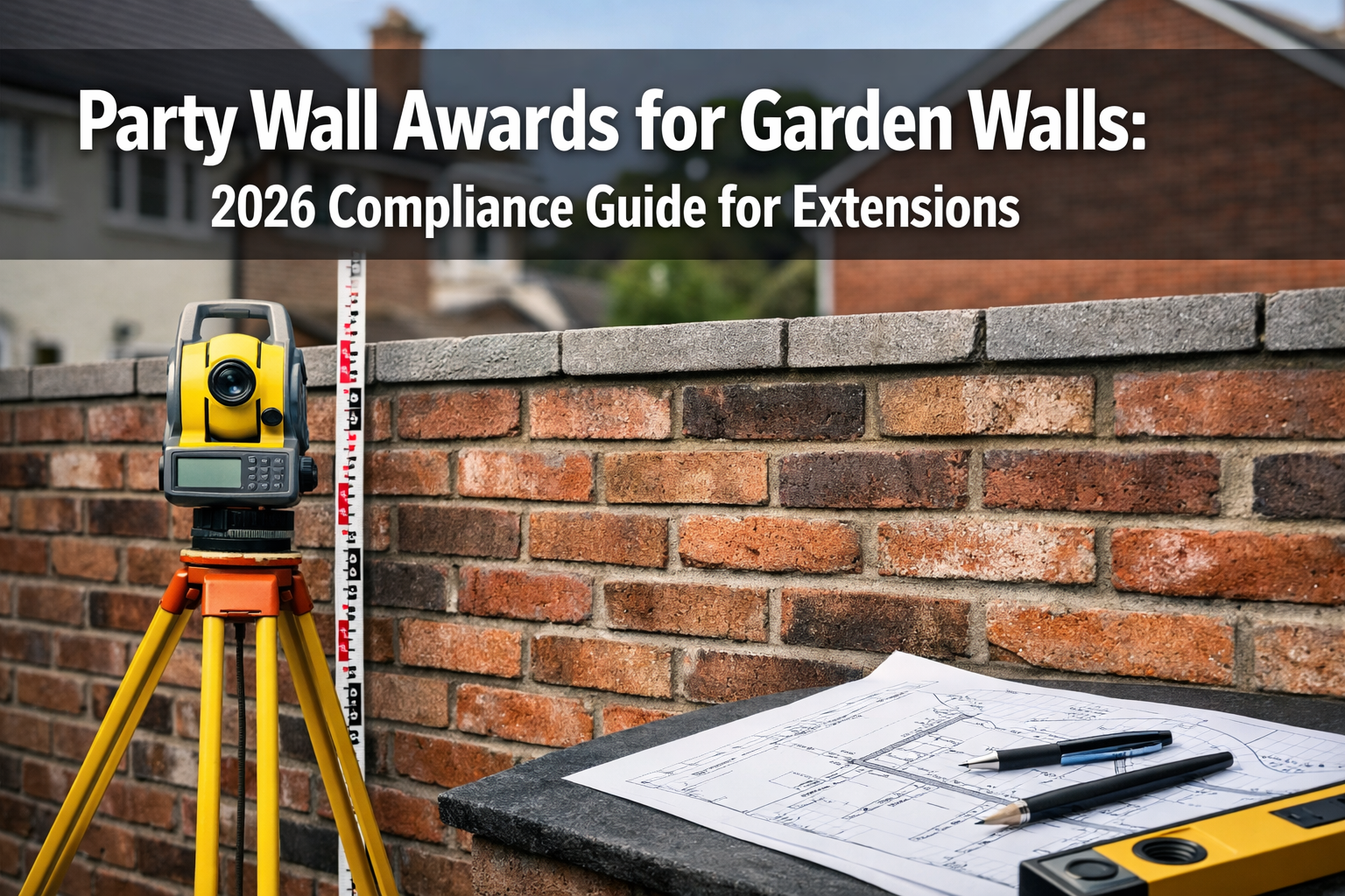 Party Wall Awards for Garden Walls and Boundary Fences: 2026 Compliance Guide for Extension Adjoining Owners