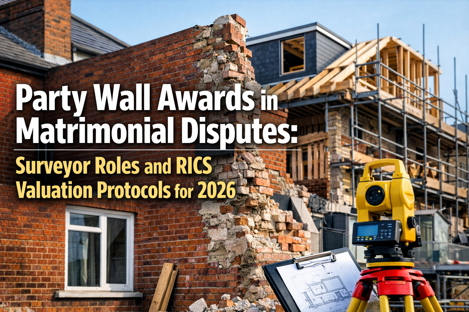 Party Wall Awards in Matrimonial Disputes: Surveyor Roles and RICS Valuation Protocols for 2026