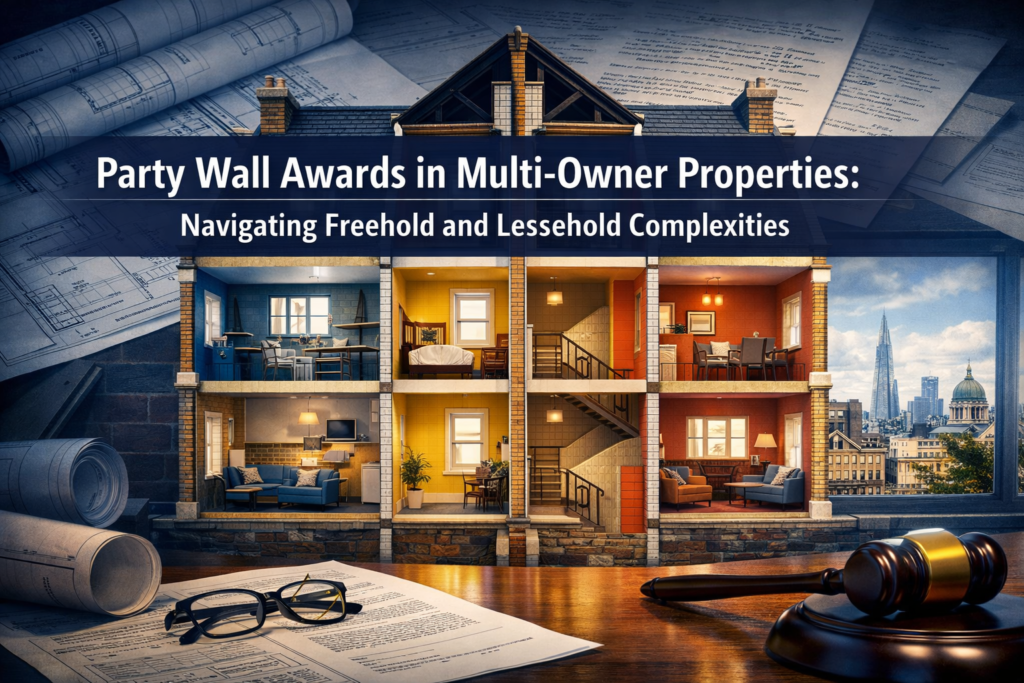 Party Wall Awards in Multi-Owner Properties: Navigating Freehold and Leasehold Complexities
