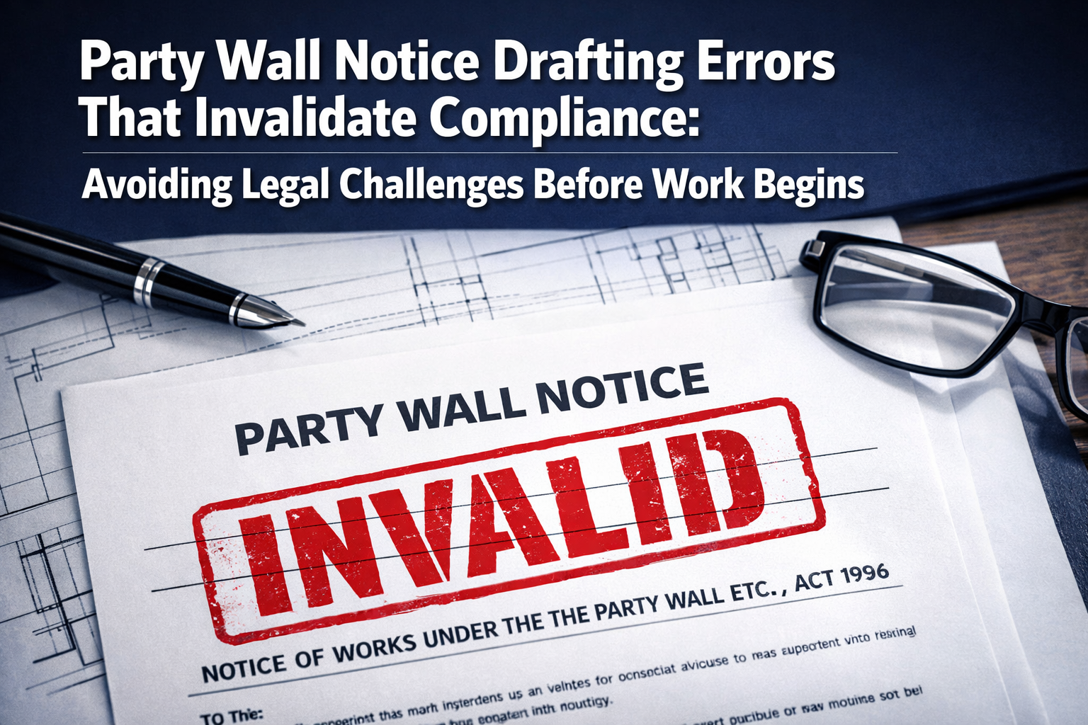 Party Wall Notice Drafting Errors That Invalidate Compliance: Avoiding Legal Challenges Before Work Begins
