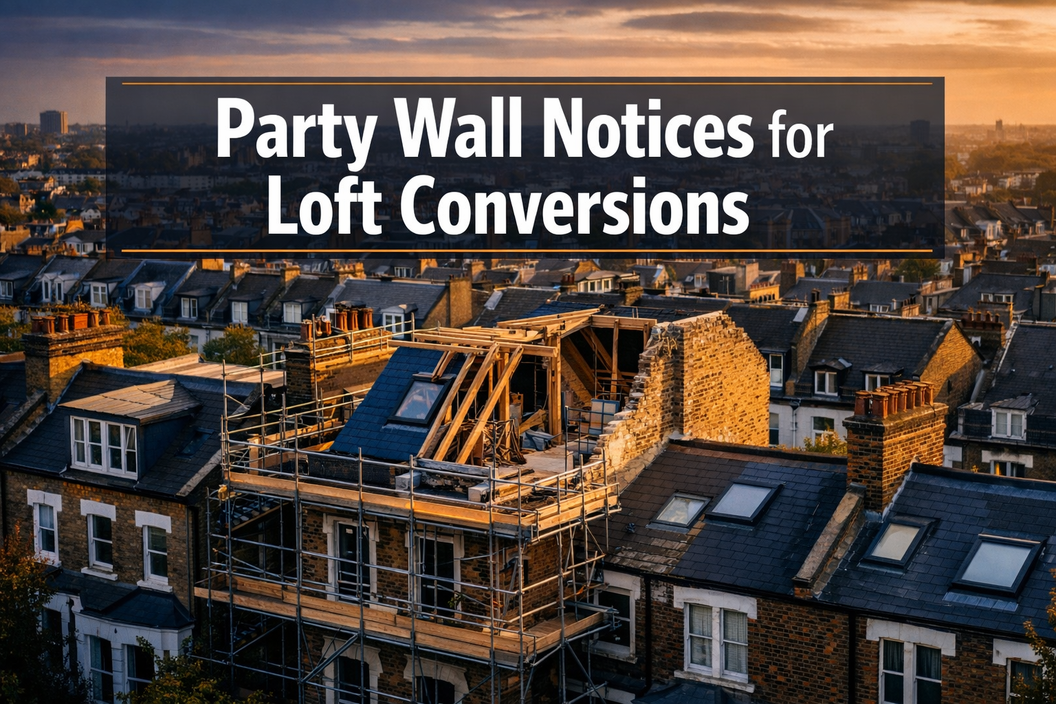 Party Wall Notices for Loft Conversions: Roof Works, Structural Ties, and Award Safeguards in Dense Urban Areas
