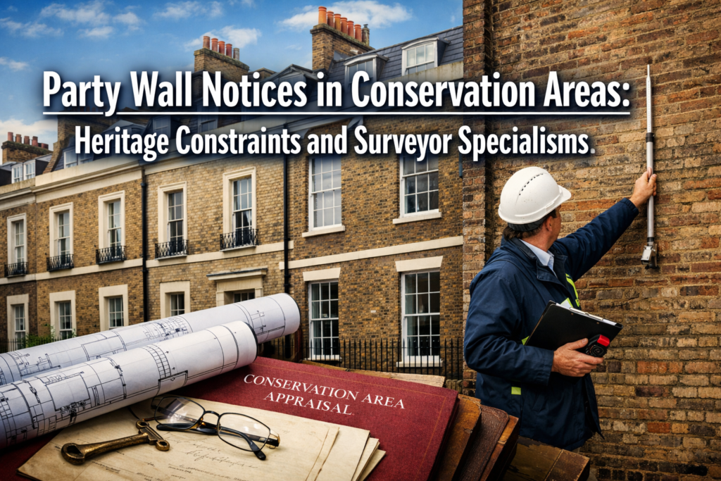 Party Wall Notices in Conservation Areas: Heritage Constraints and Surveyor Specialisms