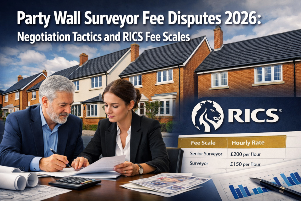 Party Wall Surveyor Fee Disputes 2026: Negotiation Tactics and RICS Fee Scales