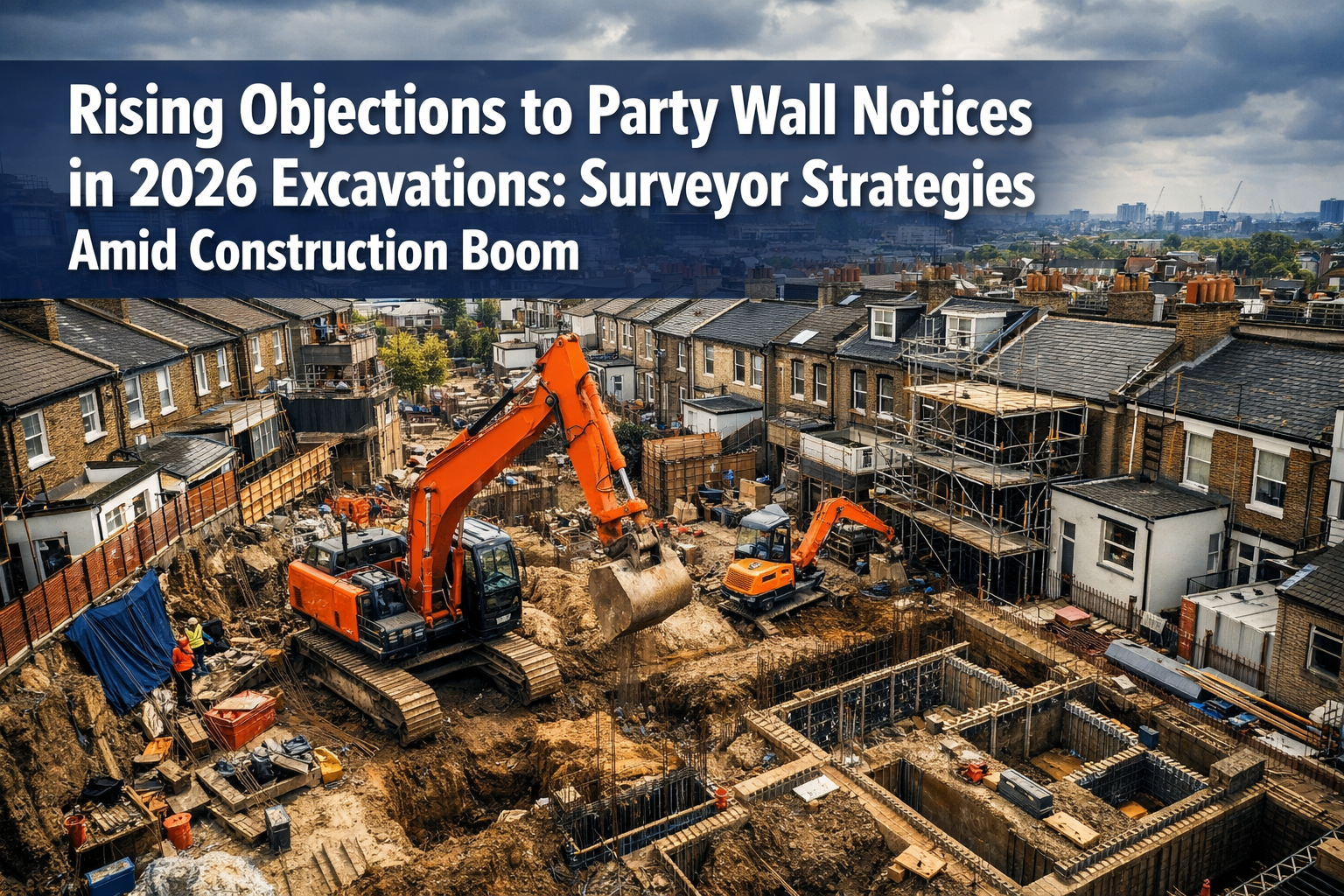 Rising Objections to Party Wall Notices in 2026 Excavations: Surveyor Strategies Amid Construction Boom